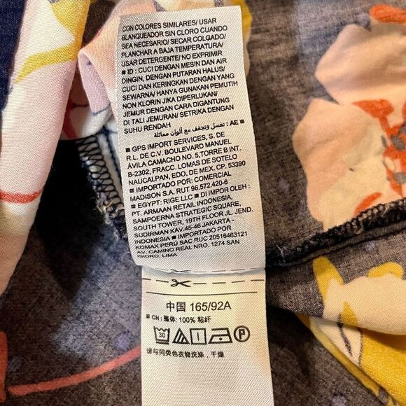 Old Navy Women’s Blue Floral V-Neck Shift Dress Medium - Picture 10 of 11